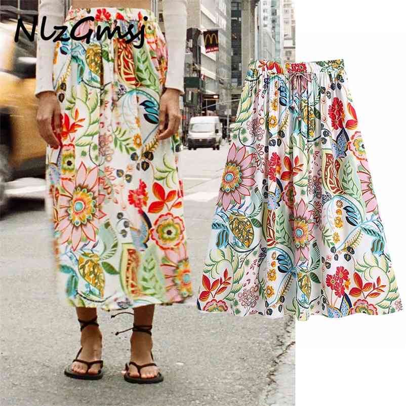 Skirt Floral Printed Mid Calf Dres Elegant Loose Casual High Waisted Summer es Ladies 05 210628, As picture
Skirt Floral Printed Mid Calf Dres Elegant Loose Casual High Waisted Summer es Ladies 05 210628, As picture