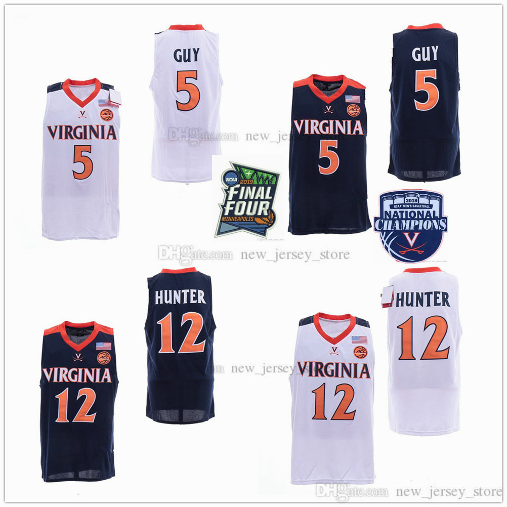 2019th NCAA Basketball Final Four Virginia Cavaliers #5 Kyle Guy Jersey Stitched Navy Blue White UVA #12 De'Andre Hunter Jerseys, Blue 12
2019th NCAA Basketball Final Four Virginia Cavaliers #5 Kyle Guy Jersey Stitched Navy Blue White UVA #12 De'Andre Hunter Jerseys, Blue 12