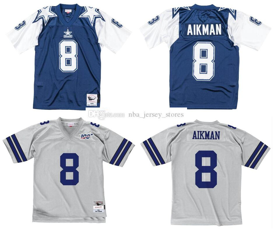 Stitched football Jersey 8 Troy Aikman 1995-96 Mitchell & Ness retro Rugby jerseys, Black;red
Stitched football Jersey 8 Troy Aikman 1995-96 Mitchell & Ness retro Rugby jerseys, Black;red