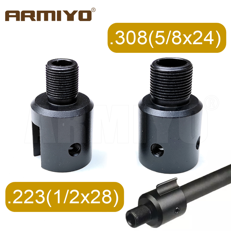 Armiyo .223 .308 Aluminum 10/22 Gun Mouth Braking Adapter 1/2x28 & 5/8x24 .750 Barrel End Thread Protector Hunting Accessories
Armiyo .223 .308 Aluminum 10/22 Gun Mouth Braking Adapter 1/2x28 & 5/8x24 .750 Barrel End Thread Protector Hunting Accessories
