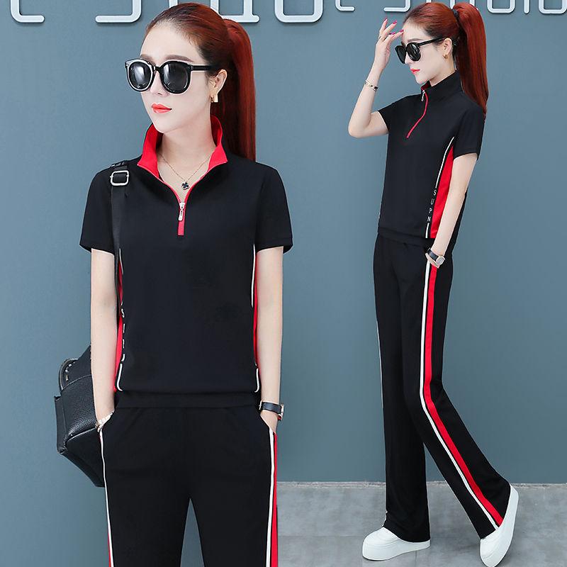 Piece Set Tracksuit Women Striped Two Top And Pants Femme Clothes Elastic Waist Long Lounge Wear Dress