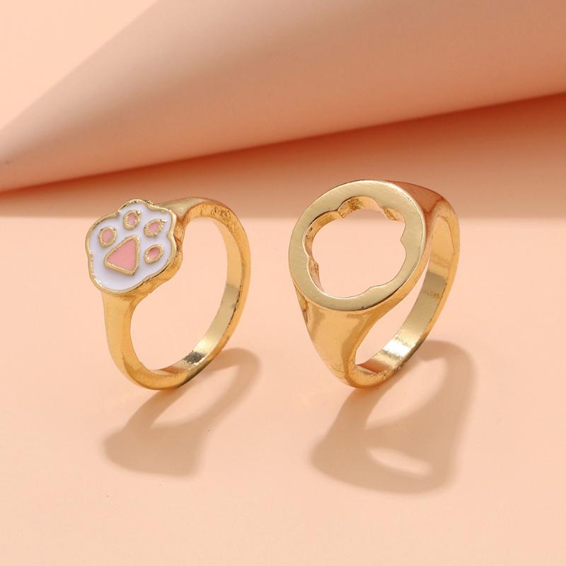 Cluster Rings Couples Matching Set Cute Cat Friendship Gifts Gold Color Finger Accessories Women Fashion Jewelry Wholesale KBR094, Golden;silver
Cluster Rings Couples Matching Set Cute Cat Friendship Gifts Gold Color Finger Accessories Women Fashion Jewelry Wholesale KBR094, Golden;silver