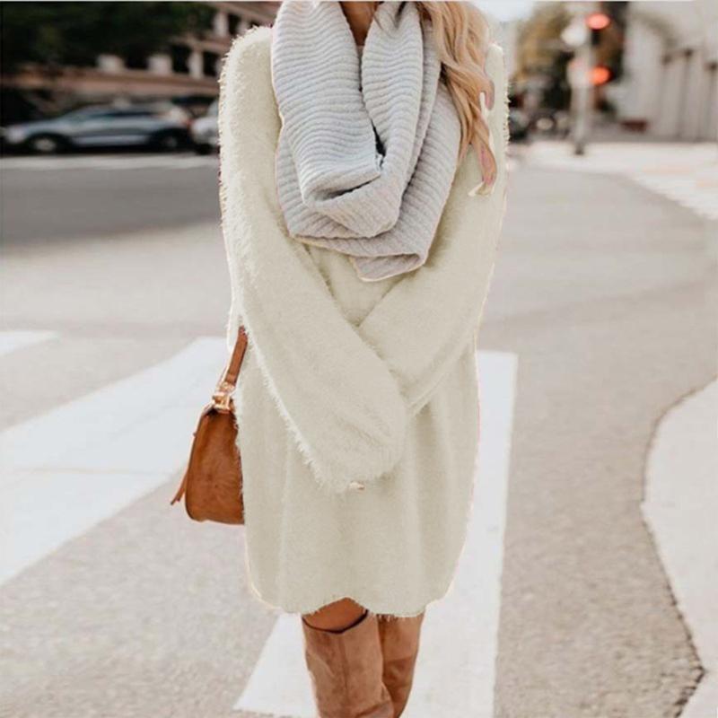 Casual Dresses Women Elegant Sexy Winter Knitted Fleece Vintage Sweater Dress Long Sleeve O Neck Warm Streetwear Party, Black
Casual Dresses Women Elegant Sexy Winter Knitted Fleece Vintage Sweater Dress Long Sleeve O Neck Warm Streetwear Party, Black