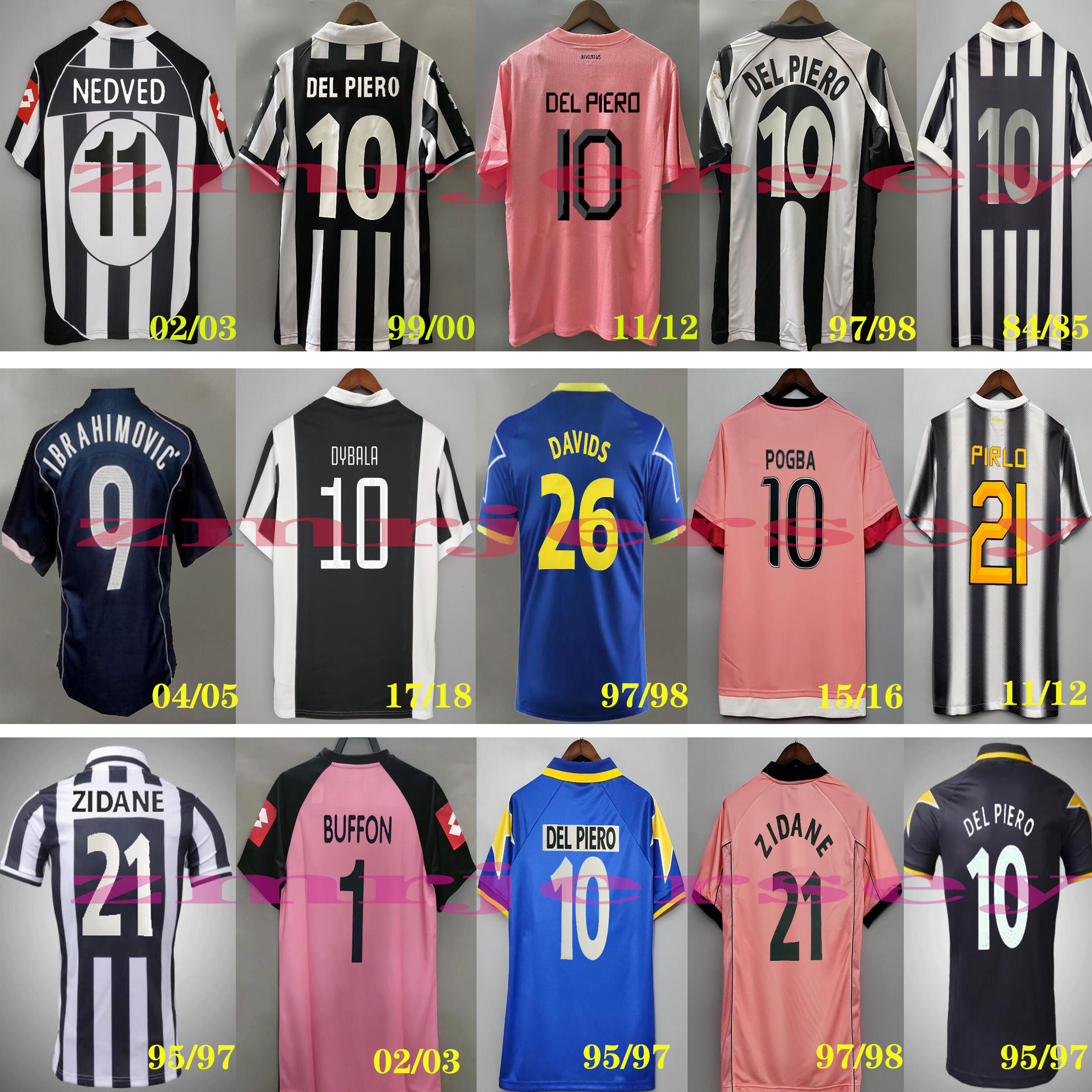 Retro Juve DEL PIERO soccer jersey 84 85 92 95 96 97 98 99 02 03 11 ZIDANE Ibrahimovic Trezeguet Ancient maillot DAVIDS POGBA BUFFON Oldest shirt, Black;yellow
Retro Juve DEL PIERO soccer jersey 84 85 92 95 96 97 98 99 02 03 11 ZIDANE Ibrahimovic Trezeguet Ancient maillot DAVIDS POGBA BUFFON Oldest shirt, Black;yellow
