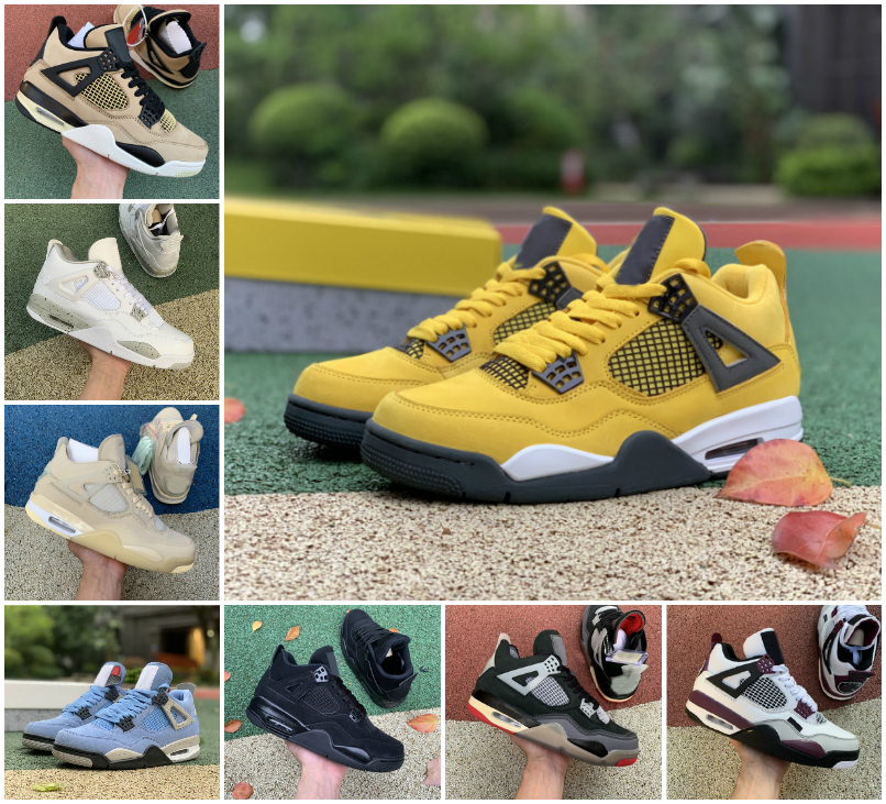 Top Quality Womens Mens Jumpman 4 Basketball Shoes 4s White Oreo Sail Desert Moss Fire Red Travis Taupe Haze University Blue Bred Trainers B
Top Quality Womens Mens Jumpman 4 Basketball Shoes 4s White Oreo Sail Desert Moss Fire Red Travis Taupe Haze University Blue Bred Trainers B
