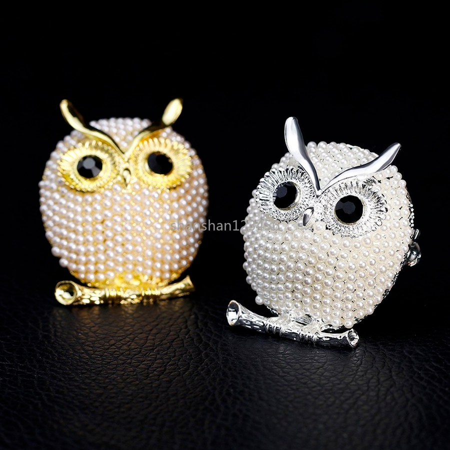 Gold Owl Brooch Pins Gold Bird Pearl Brooches Business Suit Dress Tops Corsage for Women Men Fashion Jewelry Will and Sandy
Gold Owl Brooch Pins Gold Bird Pearl Brooches Business Suit Dress Tops Corsage for Women Men Fashion Jewelry Will and Sandy