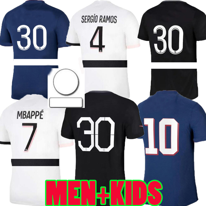 MBAPPE HAKIMI PLAYER #30 soccer jersey SERGIO RAMOS 21 22 Maillots de football 2021 2022 MARQUINHOS VERRATTI pSGS men + kids kit shirt uniforms maillot foot third 3rd 4th
MBAPPE HAKIMI PLAYER #30 soccer jersey SERGIO RAMOS 21 22 Maillots de football 2021 2022 MARQUINHOS VERRATTI pSGS men + kids kit shirt uniforms maillot foot third 3rd 4th