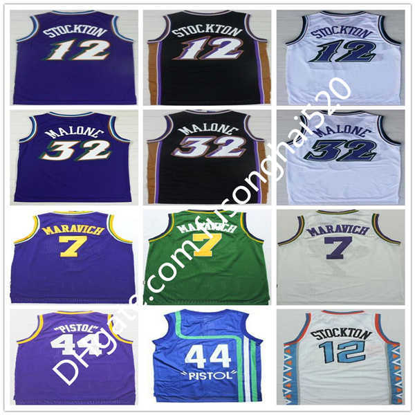 1996 Cheap #7 Pete Maravich Jersey Purple 12 John Stockton White 32 Karl Malone Black Blue 44 Pistol Pete Maravich Retro Basketball Jersey, Black;red
1996 Cheap #7 Pete Maravich Jersey Purple 12 John Stockton White 32 Karl Malone Black Blue 44 Pistol Pete Maravich Retro Basketball Jersey, Black;red
