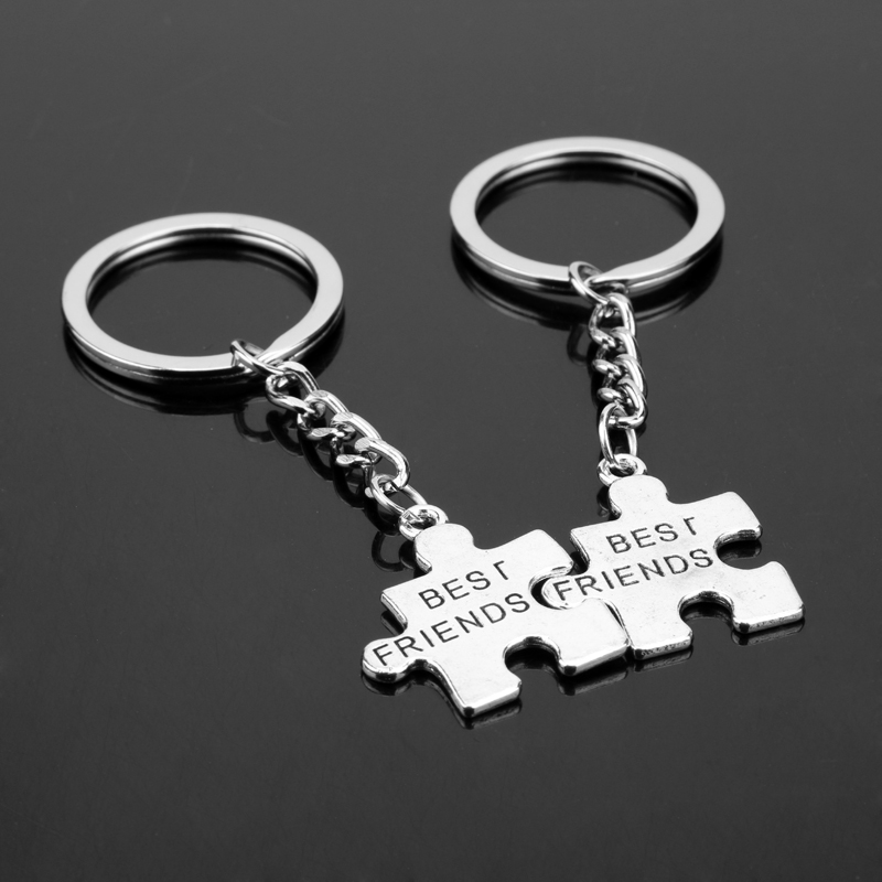 2 Pcs/Set Puzzle Letter Best Friend Couple Friend Keychain Lovers BBF Key Chain Holder Best Friends Christmas Gift
2 Pcs/Set Puzzle Letter Best Friend Couple Friend Keychain Lovers BBF Key Chain Holder Best Friends Christmas Gift