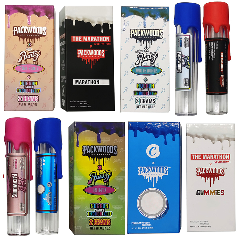 Packwoods Premium Infused Pre-rolled Tubes Empty Glass Bottle 11 Styles Dry Herb Flower Packaging Tube with Gift Box 2.25 Grams Wrap Packing
Packwoods Premium Infused Pre-rolled Tubes Empty Glass Bottle 11 Styles Dry Herb Flower Packaging Tube with Gift Box 2.25 Grams Wrap Packing