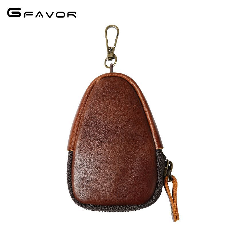 PU Leather Keychain Car Key Wallets Men Women Key Holder Housekeeper Keys Organizer Zipper Key Case