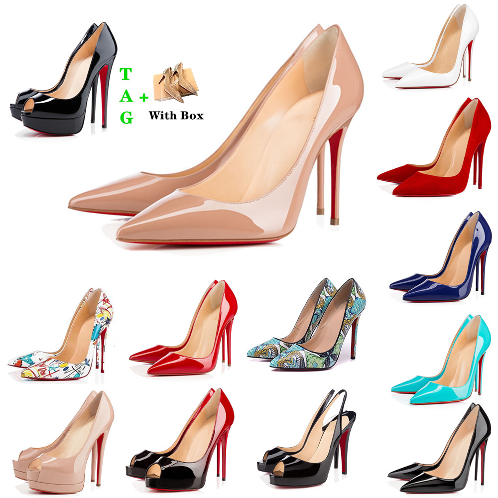Brand Woman Red Bottoms High Heels Patent Leather Platform Peep-toes Sandals Designer Pointy Toe Dress Shoe Luxury Womens Reds Sole Pumps We, Black
Brand Woman Red Bottoms High Heels Patent Leather Platform Peep-toes Sandals Designer Pointy Toe Dress Shoe Luxury Womens Reds Sole Pumps We, Black
