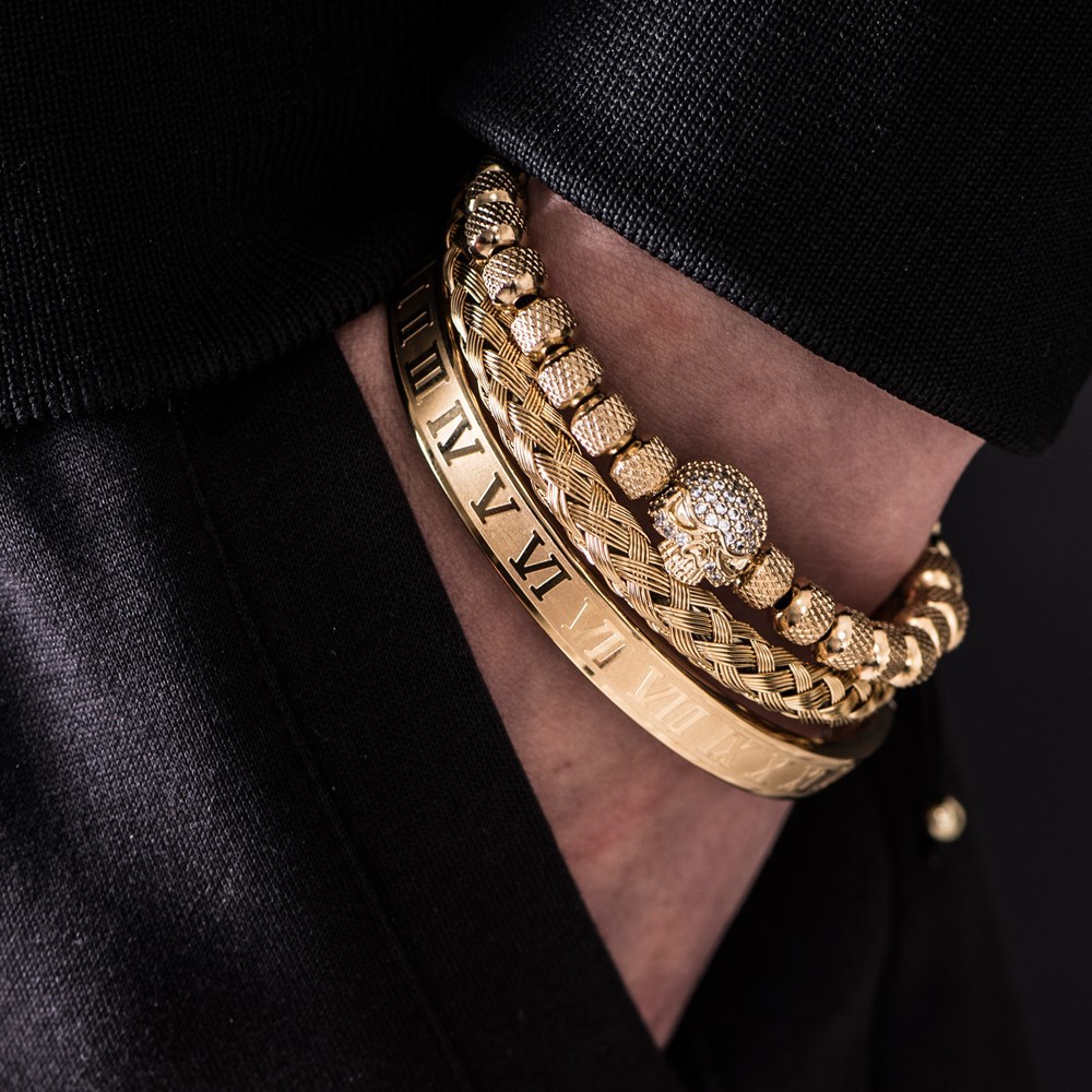 3pcs/Set Handmade Men Bracelet Micro Pave CZ Skeleton Skull Roman Numeral Hemp Rope Bule Open Stainless Steel BanglesBracelets
3pcs/Set Handmade Men Bracelet Micro Pave CZ Skeleton Skull Roman Numeral Hemp Rope Bule Open Stainless Steel BanglesBracelets