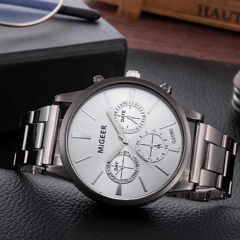 Wristwatches DISU Men Wrist Watch Crystal Stainless Steel Analog Quartz Man Big Dial Watches For Wristwatch Mens, Wh
Wristwatches DISU Men Wrist Watch Crystal Stainless Steel Analog Quartz Man Big Dial Watches For Wristwatch Mens, Wh