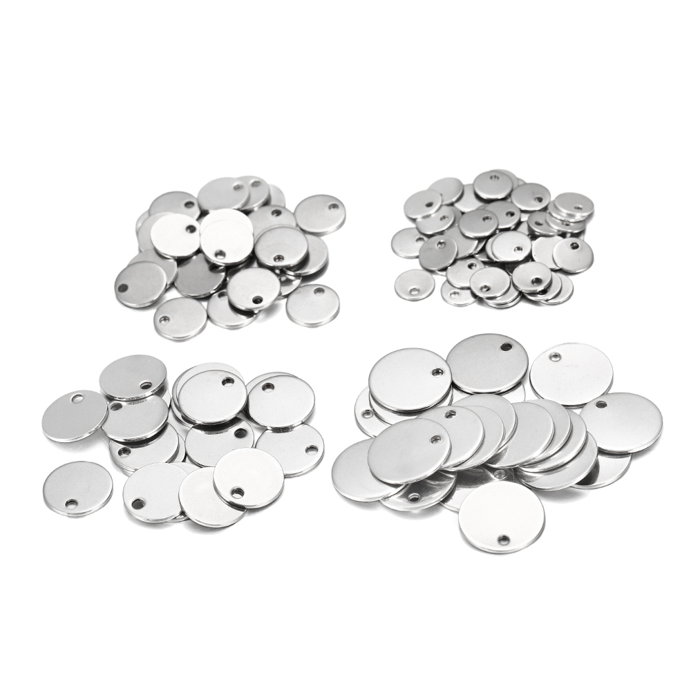 10-50pcs 6-30mm Stainless Steel Charms Round Dog Tag Pendant Stamping Blanks Pendants For Necklaces DIY Jewelry Making, Bronze;silver
10-50pcs 6-30mm Stainless Steel Charms Round Dog Tag Pendant Stamping Blanks Pendants For Necklaces DIY Jewelry Making, Bronze;silver