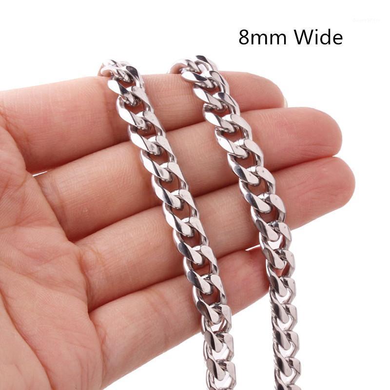 8mm Wide 316L Stainless Steel Curb Cuban Link Chain Necklace & Bracelet Christmas Jewelry Gift 7-40inch Chains
8mm Wide 316L Stainless Steel Curb Cuban Link Chain Necklace & Bracelet Christmas Jewelry Gift 7-40inch Chains