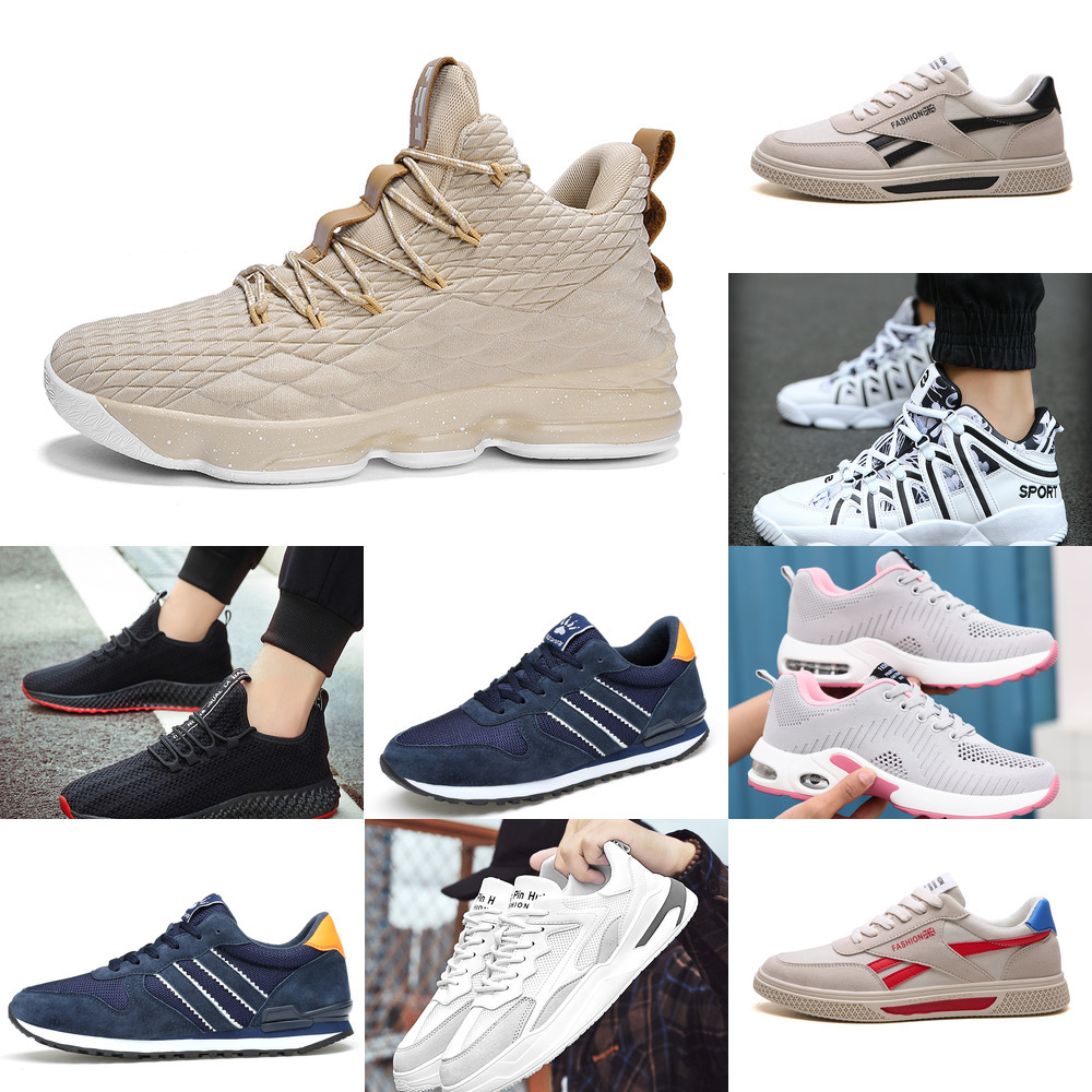 5E1C 2021 men women running shoes platform trainers beige black grey triple white 889 outdoor sports sneakers size 39-44, Color #2
5E1C 2021 men women running shoes platform trainers beige black grey triple white 889 outdoor sports sneakers size 39-44, Color #2