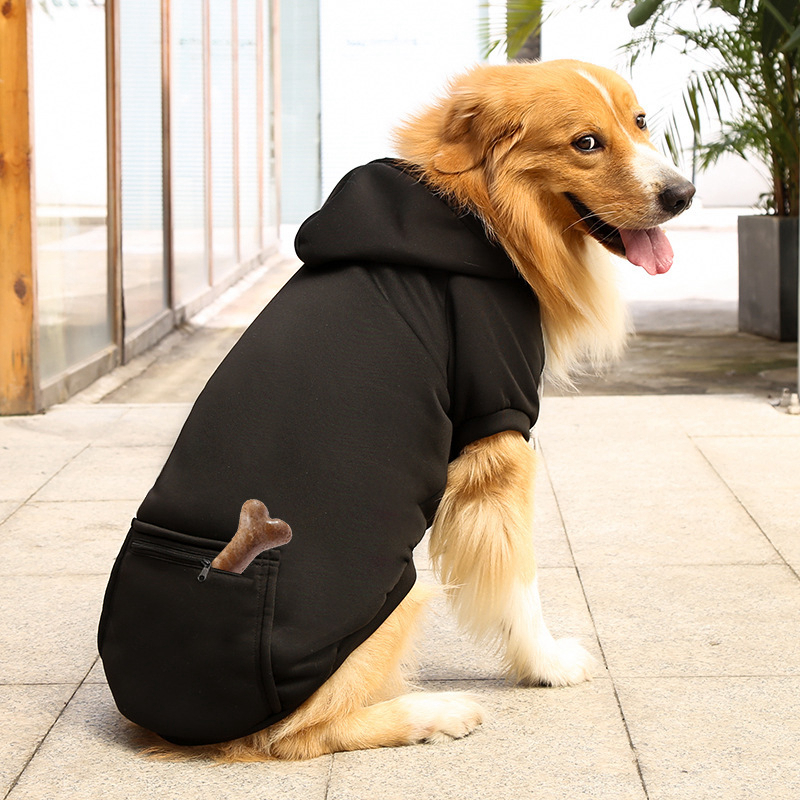 5 Color Dogs Hoodie Dog Apparel Sweaters with Hat Cold Weather Pet Hoodies Pocket Hooded Clothes Costume Puppy Cat Winter Hoody Warm Coat Sweater for 