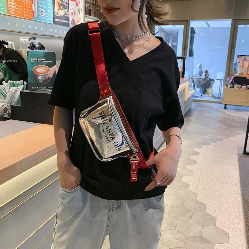 Waist Bags Trendy One Shoulder All Over The Cross-body Bag Laser Women's 2021 Spring Teen Sports Chest, Black
Waist Bags Trendy One Shoulder All Over The Cross-body Bag Laser Women's 2021 Spring Teen Sports Chest, Black