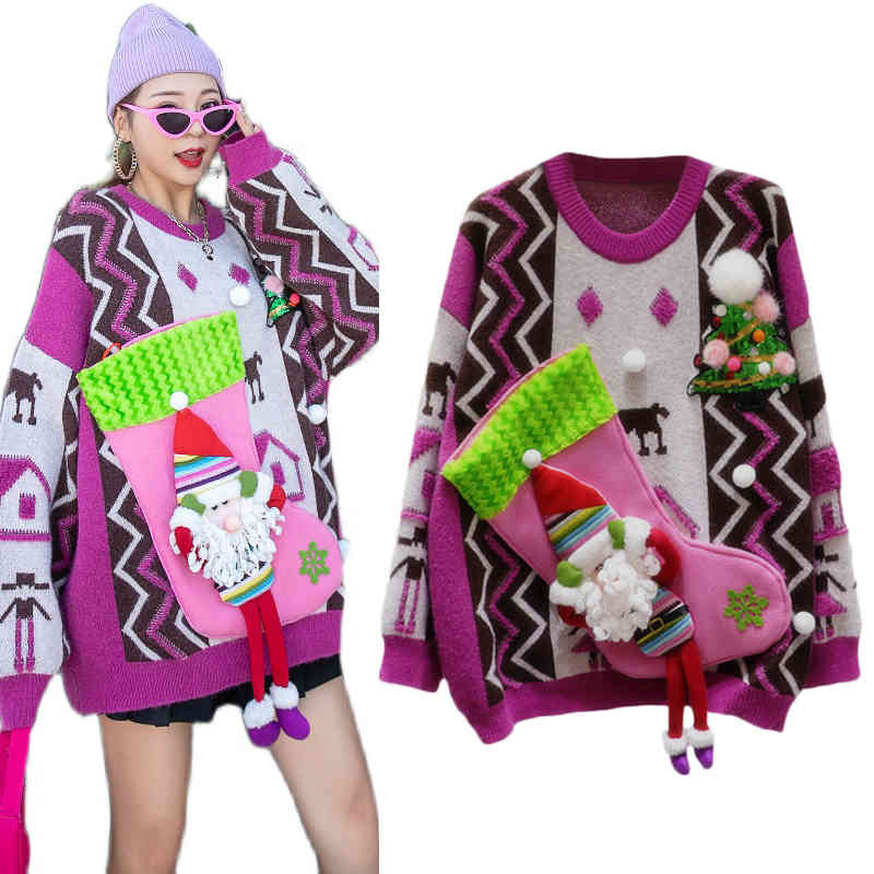Women's Sweaters knitted or crocheted sweaters, fluffy Christmas pullover, thick and C0PO, 1# shoe box
Women's Sweaters knitted or crocheted sweaters, fluffy Christmas pullover, thick and C0PO, 1# shoe box