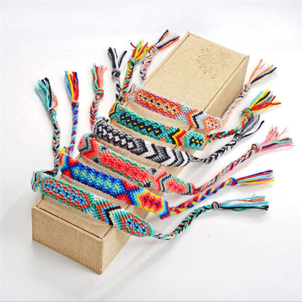 Hand catenary Bohemian ethnic style woven Bracelet fluorescent colorful totem ornament Nepalese hand rope, Black
Hand catenary Bohemian ethnic style woven Bracelet fluorescent colorful totem ornament Nepalese hand rope, Black