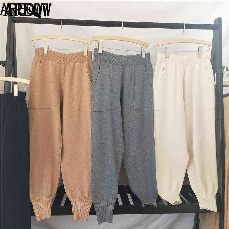Spring Autumn Sweat Pants Women Casual Warm Soft Streetwear Harem Fall 211115
