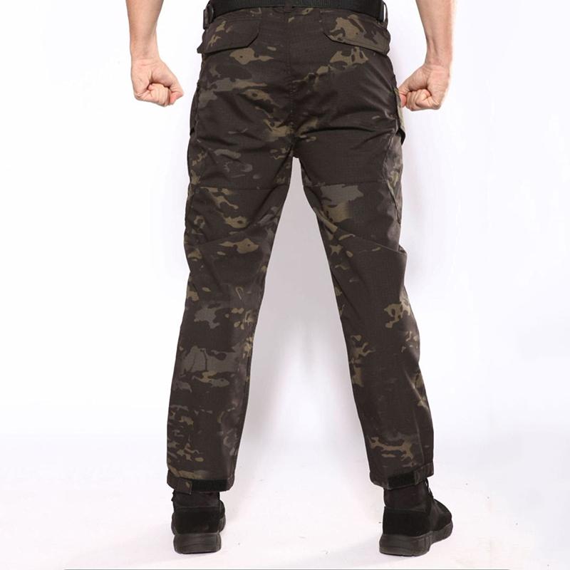 Men's Quick-Dry Tactical Pants Lightweight Waterproof Outdoor Hiking Mountain With Elastic Waistband