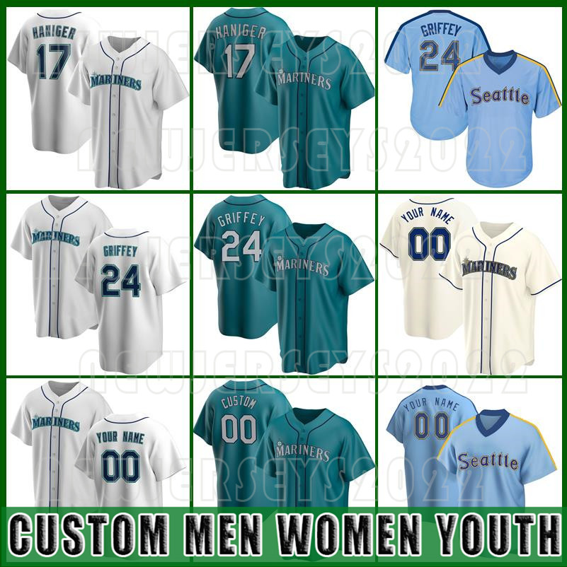 1 Kyle Lewis Seattle Custom 24 Ken Griffey Jr Jersey Mariners Baseball 17 Mitch Haniger 34 Felix Hernandez 51 Ichiro Suzuki James Paxton, Custom new retro(shuishou)
1 Kyle Lewis Seattle Custom 24 Ken Griffey Jr Jersey Mariners Baseball 17 Mitch Haniger 34 Felix Hernandez 51 Ichiro Suzuki James Paxton, Custom new retro(shuishou)