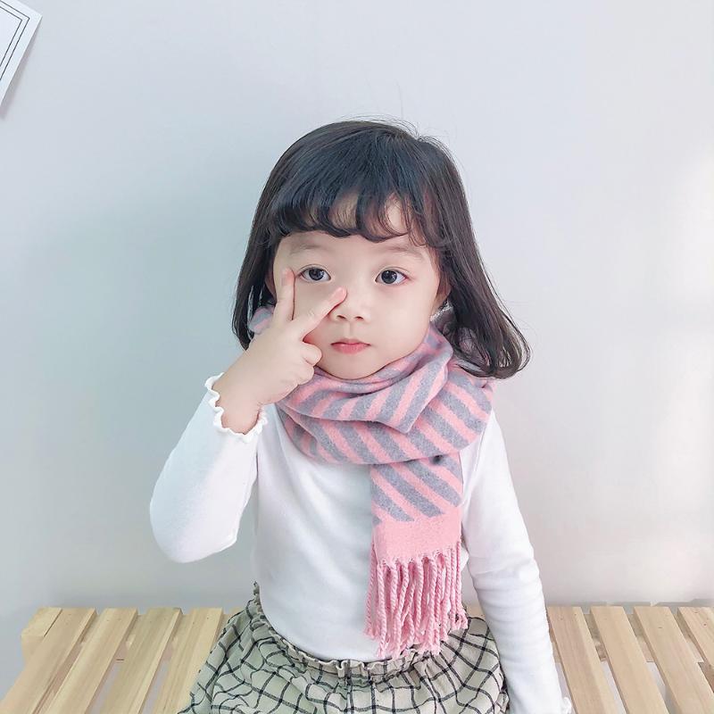 Scarves Children's Long Scarf For Autumn And Winter Fringed Stripes Double-sided Warm
Scarves Children's Long Scarf For Autumn And Winter Fringed Stripes Double-sided Warm