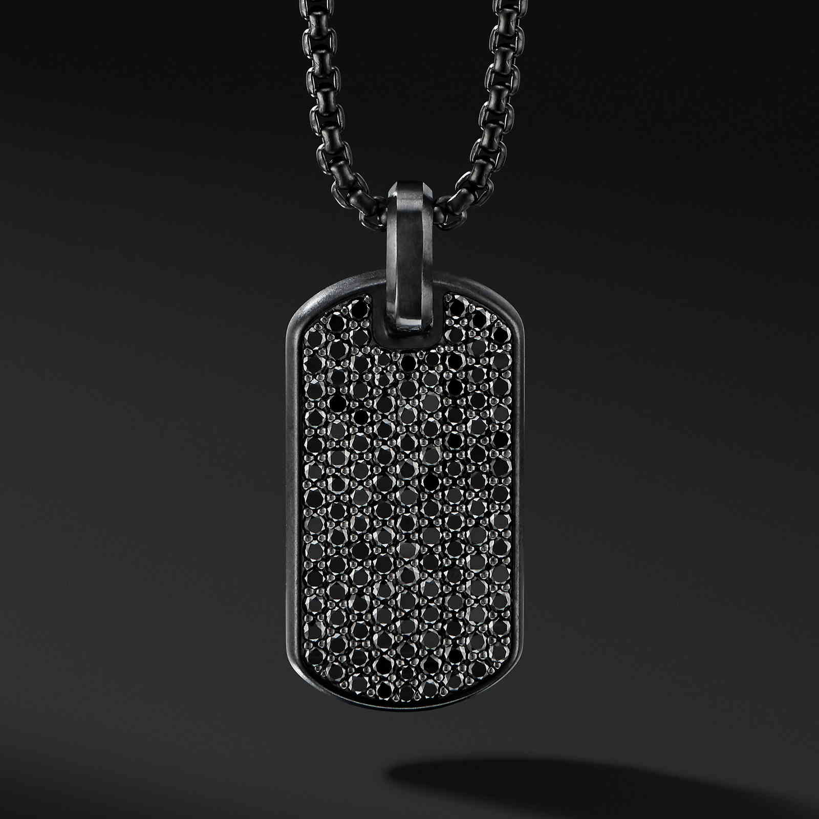 Mens Dog Black Dog Charm Pendant Men Stainls Steel Necklace For Mens