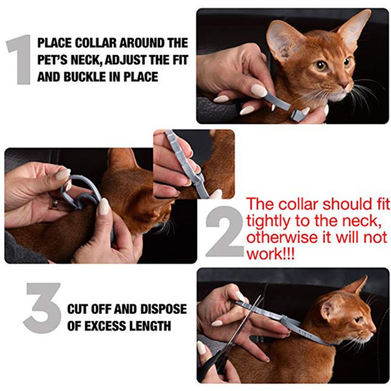 Dog & Cat Collar Tick Prevention Anti Flea Ticks Mosquitoes Silicone Adjustable Pet Accessories Supplies Collars Leashes