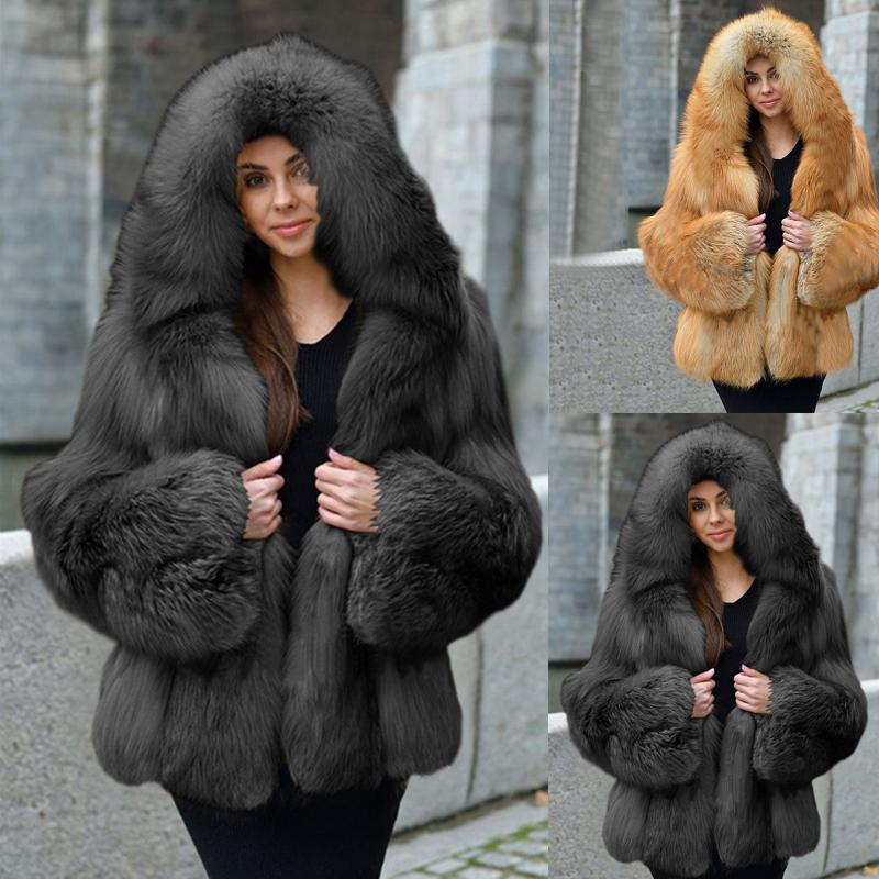 Women's Fur & Faux Fashion Solid Color Casual Thickening Winter Warmth Loose Coat Jacket Womens Clothing Vestido De Mujer, Black
Women's Fur & Faux Fashion Solid Color Casual Thickening Winter Warmth Loose Coat Jacket Womens Clothing Vestido De Mujer, Black