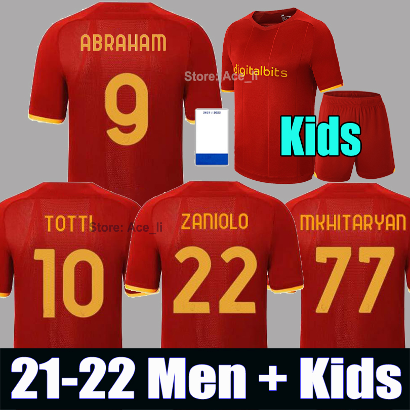 Soccer jersey ABRAHAM ZANIOLO ROMA DZEKO PASTORE rome TOTTI DE ROSSI KLUIVERT KOLAROV B.MAYORAL AS 21 22 football shirt 2021 2022 Men + Kids, Black;yellow
Soccer jersey ABRAHAM ZANIOLO ROMA DZEKO PASTORE rome TOTTI DE ROSSI KLUIVERT KOLAROV B.MAYORAL AS 21 22 football shirt 2021 2022 Men + Kids, Black;yellow