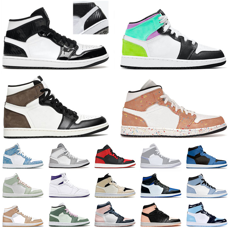 Basketball Shoes Jumpman 1 1s High Top Quality University Blue Brushstroke OG Dark Mocha Crimson Tint Mid Carbon Fiber Pink Seafoam Sports Sneakers Trainers, # bubble gum 36-46
Basketball Shoes Jumpman 1 1s High Top Quality University Blue Brushstroke OG Dark Mocha Crimson Tint Mid Carbon Fiber Pink Seafoam Sports Sneakers Trainers, # bubble gum 36-46