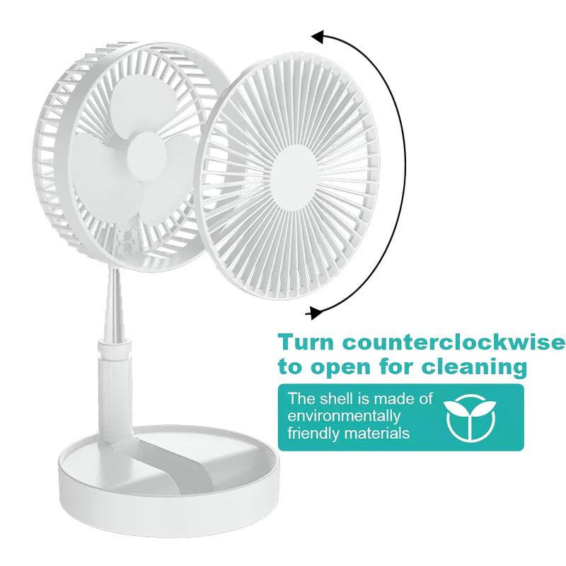 Rechargeable USB Fans Portable Clamp Fan 180 Degree Rotating Ventilator Air Cooler Desktop For Home Office Party Favor