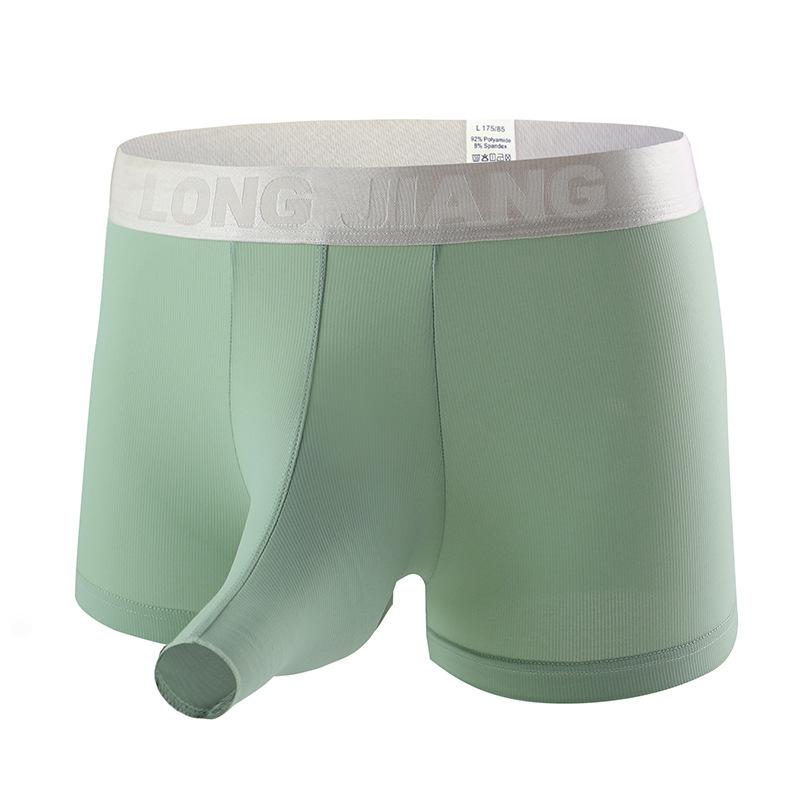 Underpants Open Elephant Nose Panties Men Bounce Separation Ice Silk Four-corner Sexy Jj Set Aircraft Pants Flat-angle Tide, Black
Underpants Open Elephant Nose Panties Men Bounce Separation Ice Silk Four-corner Sexy Jj Set Aircraft Pants Flat-angle Tide, Black