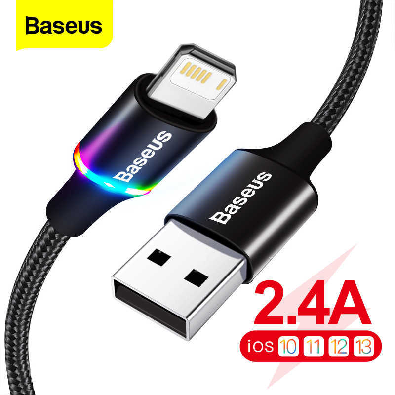 Baseus LED USB Cable For iPhone 12 11 Pro Xs Max X Xr 8 7 6 6S Fast Charging Charger Mobile Phone Data iPad Wire Cord, 2m
Baseus LED USB Cable For iPhone 12 11 Pro Xs Max X Xr 8 7 6 6S Fast Charging Charger Mobile Phone Data iPad Wire Cord, 2m