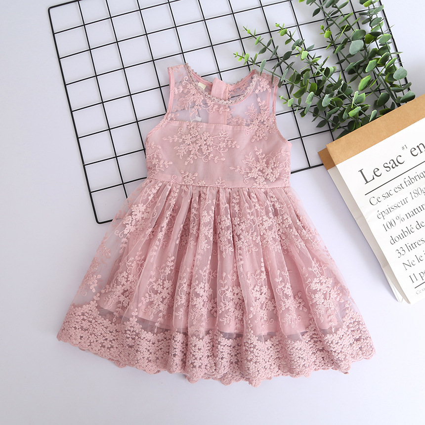 2-7Years Girls Dress Vestido Summer Lace Children Clothing Princess Kids es For Causal Wear Unicorn Robe Fille 210521