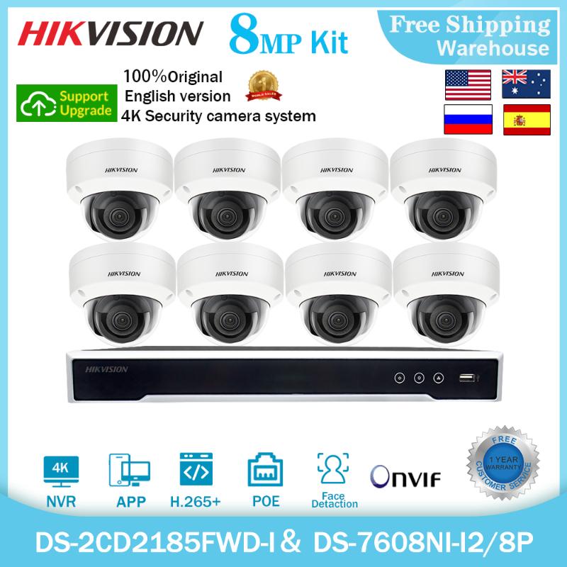 Wireless Camera Kits Hikvision Security IP System 8CH 8MP 4K POE NVR Kit CCTV DS-2CD2185FWD-I DS-7608NI-I2/8P H265+Video Recorder Surveillan
Wireless Camera Kits Hikvision Security IP System 8CH 8MP 4K POE NVR Kit CCTV DS-2CD2185FWD-I DS-7608NI-I2/8P H265+Video Recorder Surveillan