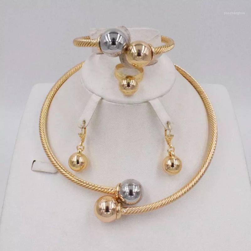 Earrings & Necklace Arrival High Quality Dubai Gold Two Color Jewelry Set For Women African Beads Fashion Necklcace Earring, Silver
Earrings & Necklace Arrival High Quality Dubai Gold Two Color Jewelry Set For Women African Beads Fashion Necklcace Earring, Silver