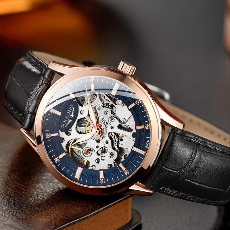 Wristwatches Automatic Mechanical Watch Men's Business Casual Waterproof Luminous Hollow Through The Bottom Men', D3
Wristwatches Automatic Mechanical Watch Men's Business Casual Waterproof Luminous Hollow Through The Bottom Men', D3