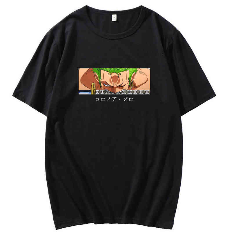 Roronoa Zoro Anime Print T-shirt men Summer Japanese streetwear men's short-sleeved t-shirt Fashion Loose casual tshirt men tops G1222, White;black
Roronoa Zoro Anime Print T-shirt men Summer Japanese streetwear men's short-sleeved t-shirt Fashion Loose casual tshirt men tops G1222, White;black