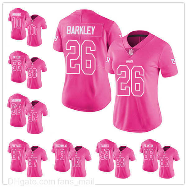 New YorkGiantsWoman 8 Daniel Jones 26 Saquon Barkley Limited Jersey Football Pink Rush Fashion
New YorkGiantsWoman 8 Daniel Jones 26 Saquon Barkley Limited Jersey Football Pink Rush Fashion