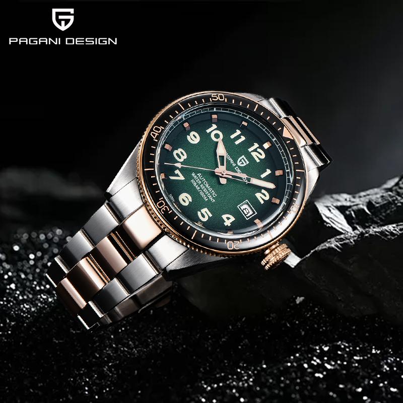 Design Mens Automatic Watch Fashion 100M Waterproof Mechanical Clock Stainless Steel Business Sports Watches Wristwatche Wristwatches, Slivery;brown
Design Mens Automatic Watch Fashion 100M Waterproof Mechanical Clock Stainless Steel Business Sports Watches Wristwatche Wristwatches, Slivery;brown