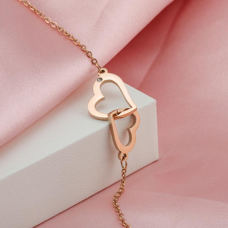 Pendant Necklaces Peach Heart Clavicle Chain Stainless Steel Love Titanium Necklace For Women, Silver
Pendant Necklaces Peach Heart Clavicle Chain Stainless Steel Love Titanium Necklace For Women, Silver
