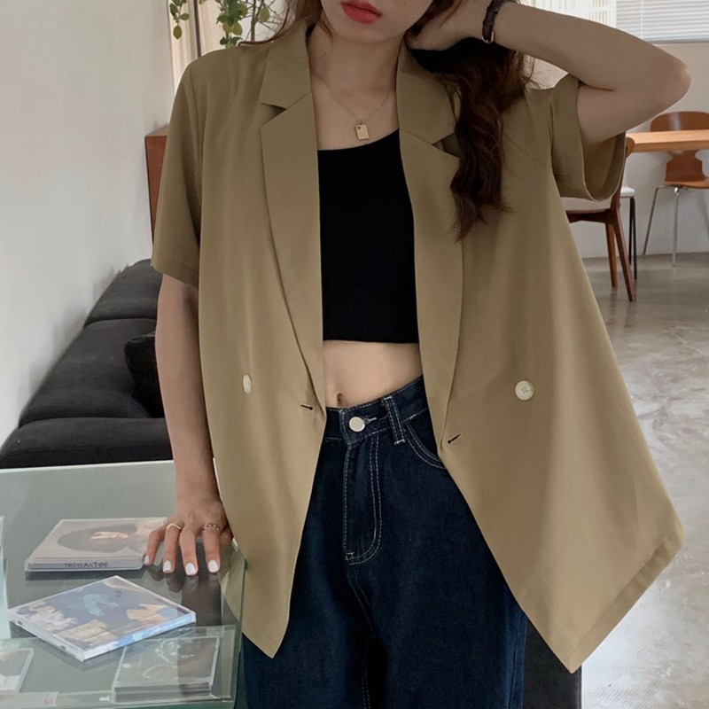 women's jackets women will see fine casual blazer arrival solid korean style all-match loose manga short w400 jackets amh6, Black;brown
women's jackets women will see fine casual blazer arrival solid korean style all-match loose manga short w400 jackets amh6, Black;brown