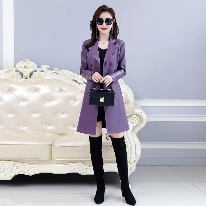 Women's Leather & Faux 2021 Autumn Winter Women Korean Double Breasted Jacket Outerwear Casual Slim Mid-long PU Coat A164, Black
Women's Leather & Faux 2021 Autumn Winter Women Korean Double Breasted Jacket Outerwear Casual Slim Mid-long PU Coat A164, Black