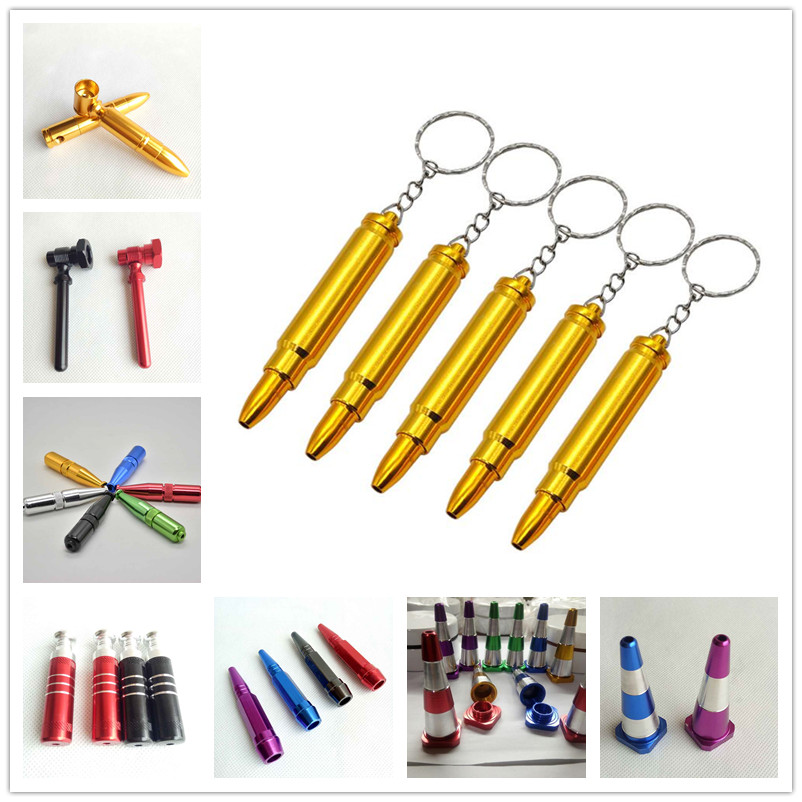 Medium Bullet Aluminum Metal Smoking Pipe Shisha Tobacco Cigarette Hand Spoon Screw torpedo Bottle Keychain Oil Rigs Pipes 7 Styles
Medium Bullet Aluminum Metal Smoking Pipe Shisha Tobacco Cigarette Hand Spoon Screw torpedo Bottle Keychain Oil Rigs Pipes 7 Styles