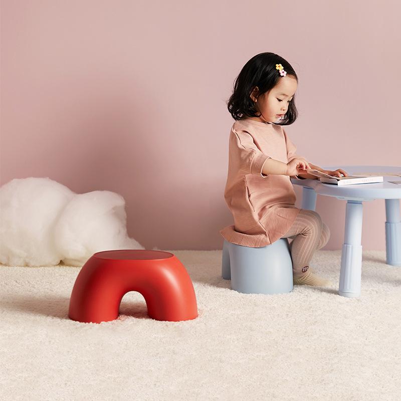 Other Home Decor Children Plastic Chair Baby Learning To Sit Washing Pedal Decorate Rainbow Short Stool Small Bench Shoe Changing