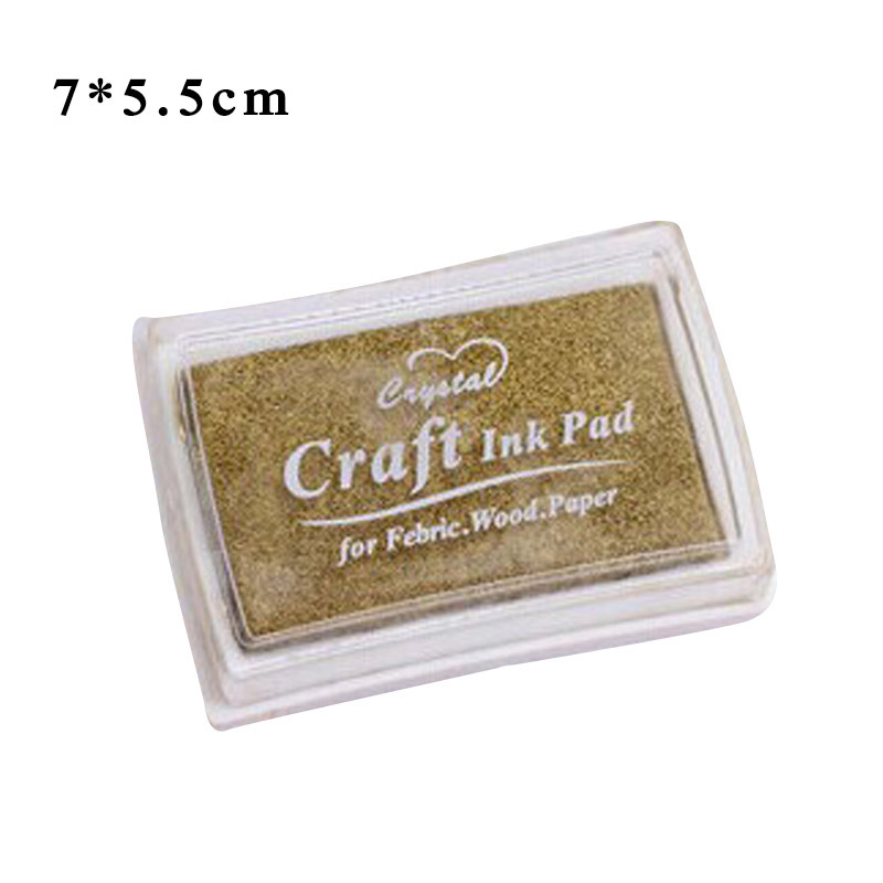 1Pcs Finger Paint Printing Ink/Sponge/Plastic DIY Handmade Craft for Rubber Stamps Inkpad Paper Scrapbooking Supplies Multicolor